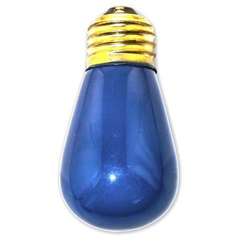 String Light Company S1411WB Blue S14 Light Bulb with E26 